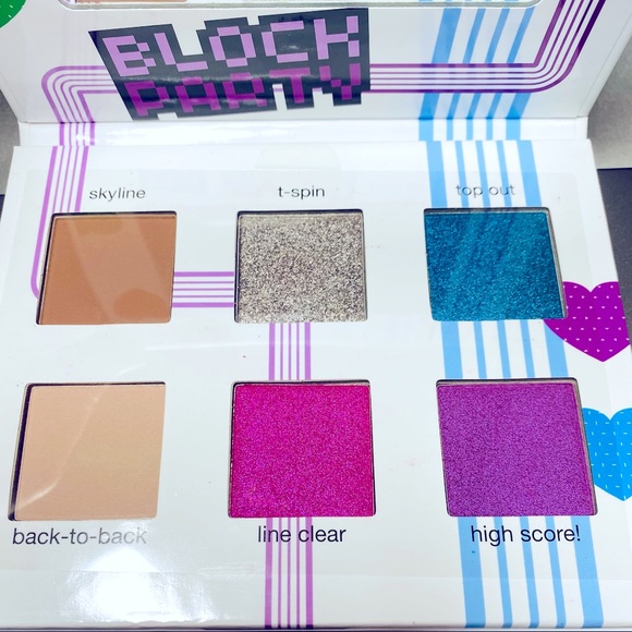 NIB TETRIS x IPSY 6 Bold Metallic Neutral Shades Eyeshadow Palette Block Party - Picture 5 of 8